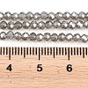 Electroplate Glass Beads Strands EGLA-A034-T2mm-B19-1-3