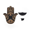 Wooden Hamsa Hand Shelf for Crystals WICR-PW0004-002B-1