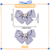 Polyester Bowknot Shoe Decorations FIND-WH0002-18B-2