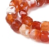 Natural Fire Crackle Agate Beads Strands G-H078-C49-6mm-04-4