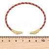 Braided Steel Wire Bangles Making KK-CBA6056-02D-G-3