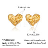Heart 304 Stainless Steel Stud Earrings AO8083-1-1