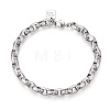 Brass Chain Bracelets BJEW-N032-05P-2