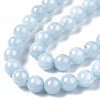 Natural Chalcedony Beads Strands G-S333-6mm-004-3