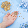 400Pcs Brass Crimp Beads Covers KK-DC0004-78G-3
