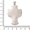 304 Stainless Steel Big Pendants STAS-P372-05AS-3