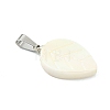 Natural Freshwater Shell Carved Pendants PALLOY-JF05288-02-2