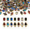Kissitty 112Pcs 14 Style Electroplate Glass Beads Strands EGLA-KS0001-01-3