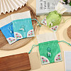 4Pcs 4 Colors 3D Floral Embroidery Cloth Drawstring Bags ABAG-PH0001-92-5