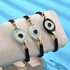 Evil Eye Acrylic Link Bracelets BJEW-U027-01G-1