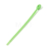 Oval Shape Silicone Cable Zip Ties AJEW-C034-03J-1