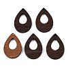 Natural Wenge Wood Pendants WOOD-T023-58A-01-1
