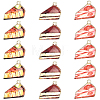 30Pcs 3 Colors Printed Alloy Pendants ENAM-BM0001-25-7