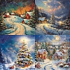 24Pcs 12 Styles Christmas Snowy Night Scrapbook Paper Pad PW-WG39EAF-01-3