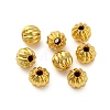 Rack Plating Pumpkin Brass Spacer Beads KK-Z070-35G-01-1