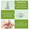 32Pcs 304 Stainless Steel Bell Charm Decorations HJEW-PH01559-4