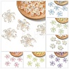 10Pcs UV Plating Iridescent Plastic Beads Caps FIND-YW0007-94A-2