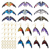 DIY Butterfly Wing Earring Making Kit DIY-TA0005-39-10