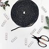 20Pcs Column Alloy Shoelace Buckle Connectors FIND-CY0001-95A-7