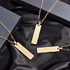 304 Stainless Steel Pendants STAS-UN0013-42G-3