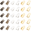 1200Pcs 3 Colors Iron Folding Crimp Ends IFIN-CL0001-11-7