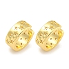 Brass Micro Pave Cubic Zirconia Cuff Earrings EJEW-C104-111G-1