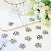 Tibetan Style Alloy Pendanrs FIND-WH0199-392AS-4