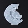 Halloween Theme DIY Moon with Ghost Cat Display Decoration Silicone Molds DIY-G058-E04-4