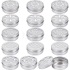 15Pcs 5 Style 60ML Aluminium Shallow Round Candle Tins AJEW-BC0003-61B-1