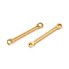 Ion Plating(IP) 304 Stainless Steel Connector Charms X-STAS-Q323-04D-G-2