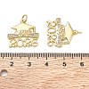 Rack Plating Brass Micro Pave Cubic Zirconia Pendants KK-CBAB1AF-20G-3