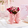 Ceramics Bowknot Vases Display Decorations AJEW-WH0410-59-4