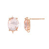 Brass Stud Earring Findings KK-S364-163H-3