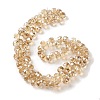 Pearl Luster Plated Electroplate Beads Strands EGLA-H104-09A-PL01-2