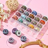 25 Rolls 25 Colors Round Segment Dyed Waxed Polyester Thread String YC-YW0001-02A-8