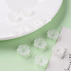 Transparent Frosted Acrylic Bead Caps MACR-S371-04A-701-6