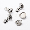 Brass Clip-on Earring Settings KK-I007-P-NF-2