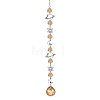 Crystal Glass & Brass Sun Catcher Pendant PW-WG89C1A-03-1