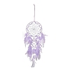 Iron Woven Web/Net with Feather Pendant Decorations AJEW-B017-05-1