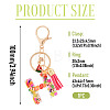 Fruit Series Letter Resin Keychains KEYC-TAC0033-02H-3