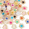  200Pcs 10 Colors Plating Acrylic Cabochons OACR-TA0001-17-13