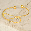 Exaggerated 304 Stainless Steel Open Cuff Bangles PA0789-2-3