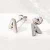 304 Stainless Steel Stud Earrings SA-T001-03P-4
