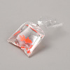 Transparent Resin Big Pendants RESI-TAC0018-28B-2