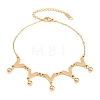 304 Stainless Steel Link Anklets BJEW-H643-07G-5