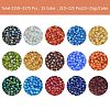345~375G 15 Styles 6/0 Glass Seed Beads SEED-SZ0001-08-4