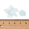 Frosted Transparent Acrylic Beads OACR-U006-03F-3