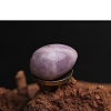 Natural Lepidolite/Purple Mica Stone Egg Figurines Statues for Home Office Desktop Decoration PW-WG1DC51-04-1