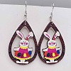 Easter Wood Dangle Earrings FS-WG65A0D-06-1