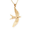 304 Stainless Steel Pendant Necklaces NJEW-T018-23G-4